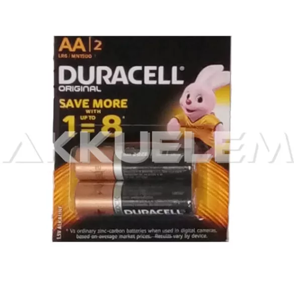 Duracell Simply MN1500 LR6 AA alkáli ceruza elem MN1500 2db/csomag (ár/csomag)