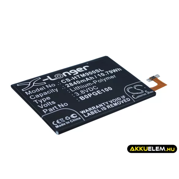 Utángyártott HTC mobil Li-Polymer akkumulátor 3.8V 2840mAh B0PGE100, 35H00236-01M - CameronSino