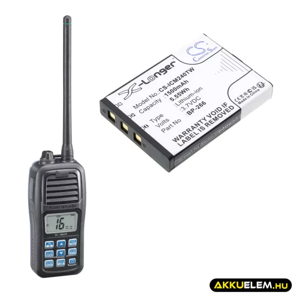 Utángyártott Polmar adó-vevő rádió Li-ion akkumulátor 3.7V 1500mAh PB-19 - CameronSino