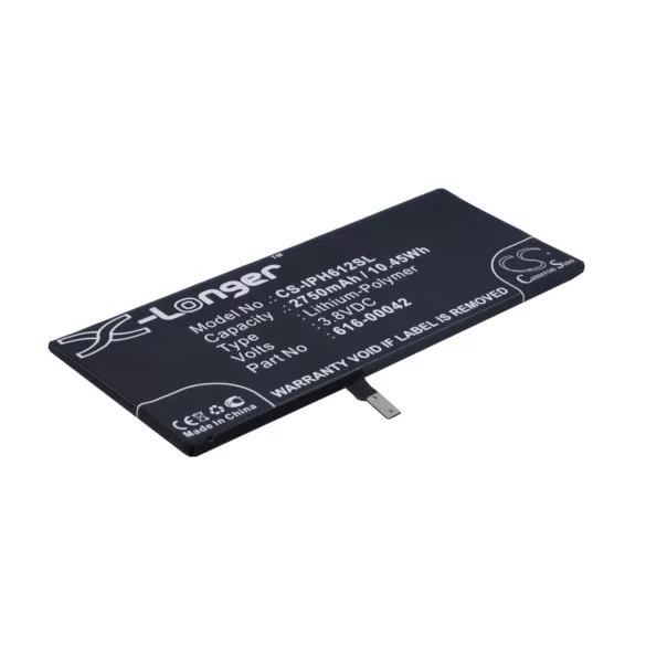Utángyártott Apple mobil Li-Polymer akkumulátor 3.8V 2750mAh 616-00042 - CameronSino