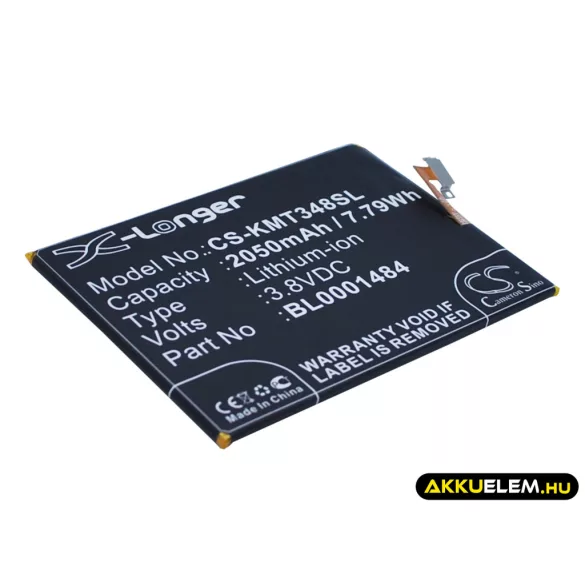 Utángyártott KAZAM mobil Li-ion akkumulátor 3.8V 2050mAh BL0001484 - CameronSino