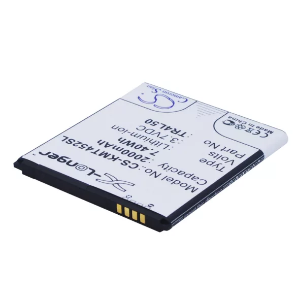 Utángyártott KAZAM mobil Li-ion akkumulátor 3.7V 2000mAh TR4L50, TR4L50-CBCMB10001885 - CameronSino
