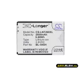 Utángyártott LG mobil Li-ion akkumulátor 3.8V 2600mAh BL-54SH, BL-54SG - CameronSino