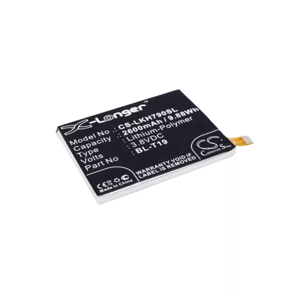 Utángyártott LG mobil Li-Polymer akkumulátor 3.8V 2600mAh BL-T19 - CameronSino