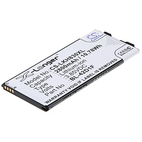 Utángyártott LG mobil Li-ion akkumulátor 3.85V 2800mAh BL-42D1F, EAC63238901 - CameronSino