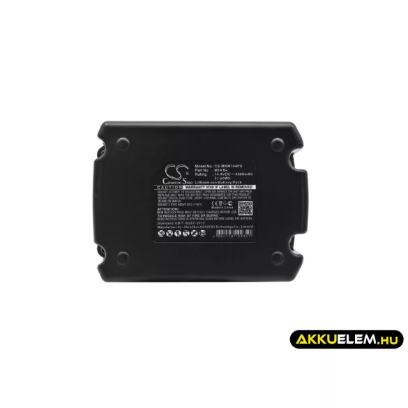 Utángyártott Milwaukee szerszámgép Li-ion akkumulátor 14.4V 4000mAh M14 B4 - CameronSino