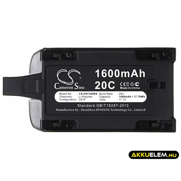Utángyártott Parrot drón akkumulátor 11.1V 1600mAh - CameronSino