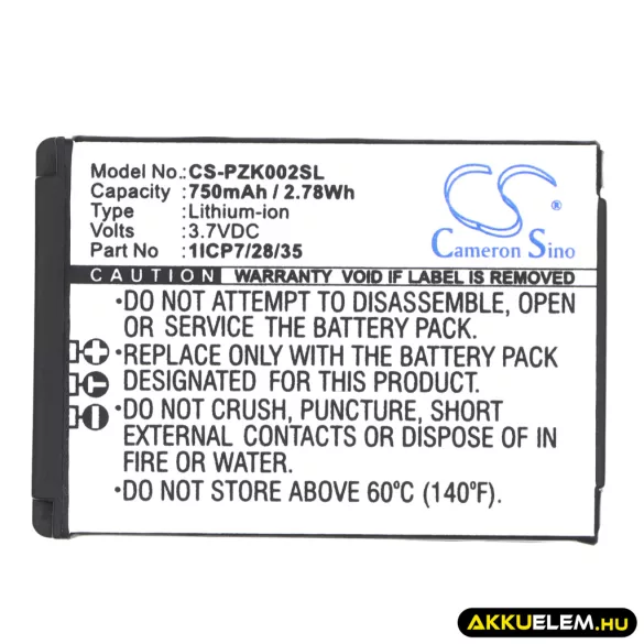 Utángyártott Parrot Vezeték nélküli fejhallgató Li-ion akkumulátor 3.7V 750mAh 1ICP7/28/35 - CameronSino