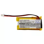 Utángyártott Dogtra Kutyanyakörv Li-Polymer akkumulátor 3.7V 300mAh BP-37Y, BP37Y - CameronSino
