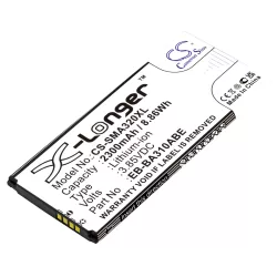   Utángyártott Samsung mobil Li-ion akkumulátor 3.85V 2300mAh EB-BA310ABE, GH43-04562A - CameronSino