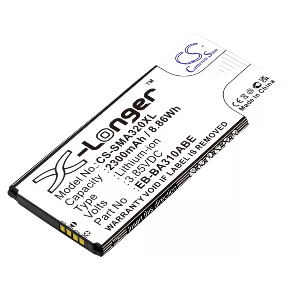 Utángyártott Samsung mobil Li-ion akkumulátor 3.85V 2300mAh EB-BA310ABE, GH43-04562A - CameronSino