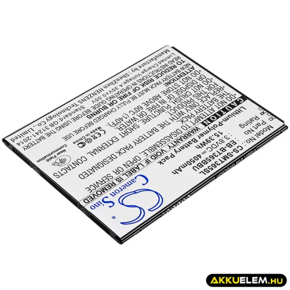 Utángyártott Samsung Tablet Li-Polymer akkumulátor 3.8V 4050mAh EB-BT365BBU, EB-BT365BBC - CameronSino