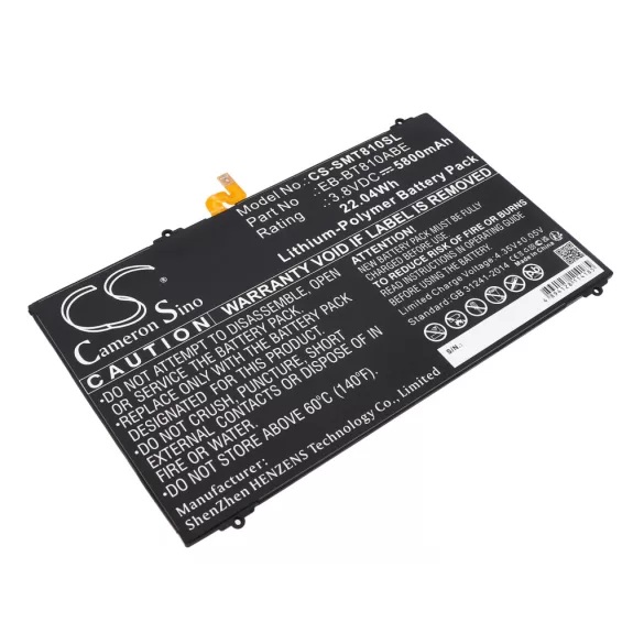 Utángyártott Samsung Tablet Li-Polymer akkumulátor 3.8V 5800mAh EB-BT810ABE, EB-BT810ABA - CameronSino