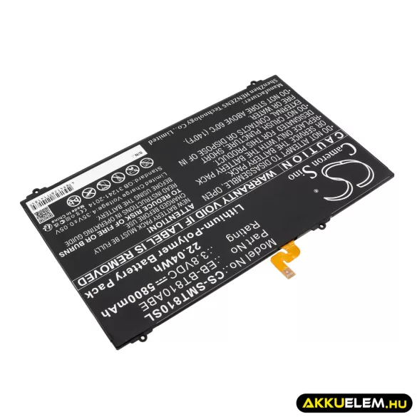 Utángyártott Samsung Tablet Li-Polymer akkumulátor 3.8V 5800mAh EB-BT810ABE, EB-BT810ABA - CameronSino