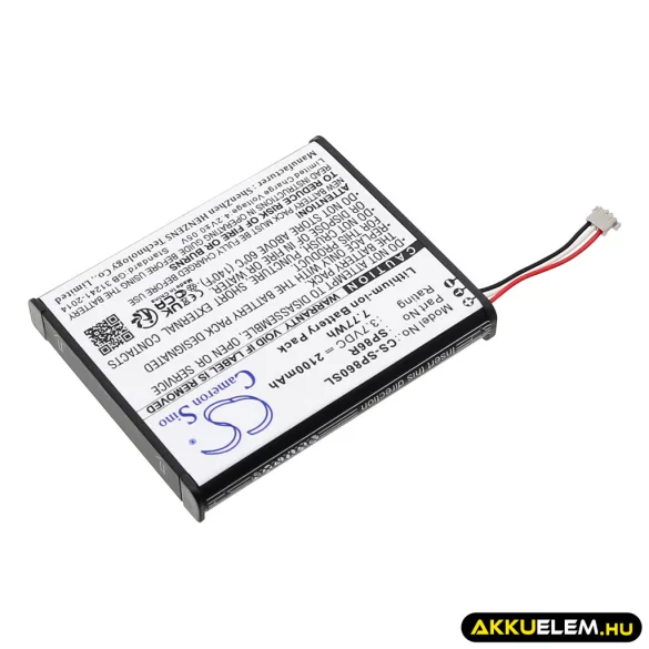Utángyártott Sony Játékkonzol Li-ion akkumulátor 3.7V 2100mAh SP86R, 4-451-971-01 - CameronSino
