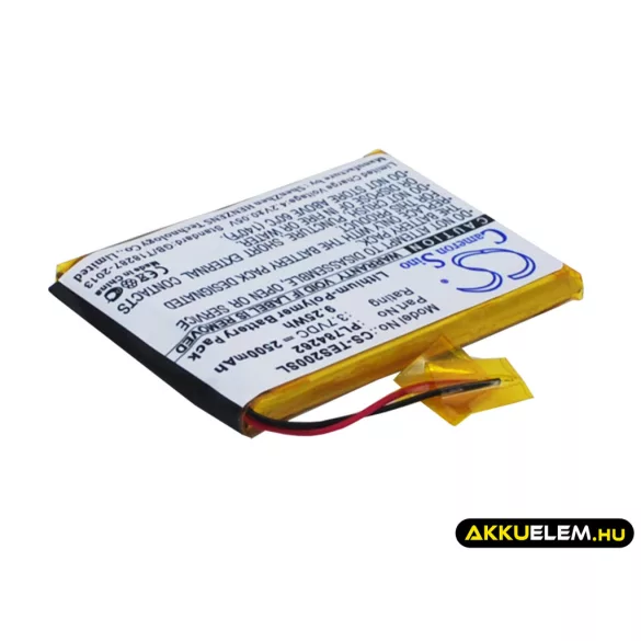 Utángyártott TEASI GPS Li-Polymer akkumulátor 3.7V 2500mAh PL784262 - CameronSino