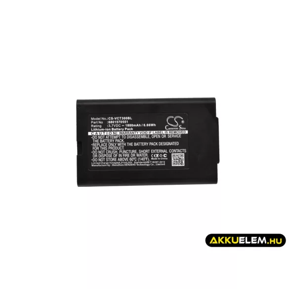 Utángyártott VECTRON Fizetési terminál Li-ion akkumulátor 3.7V 1800mAh 6801570551, B30 - CameronSino