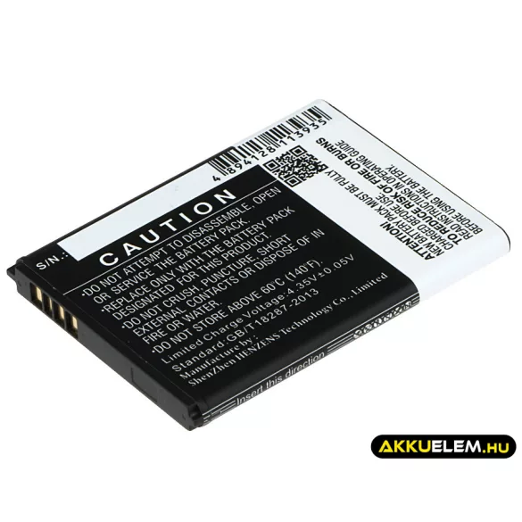 Utángyártott Vodafone mobil Li-ion akkumulátor 3.8V 1800mAh TLi017C2 - CameronSino