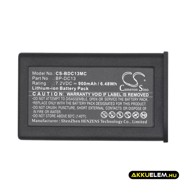 Utángyártott Leica Kamera Li-ion akkumulátor 7.2V 900mAh BP-DC13 - CameronSino