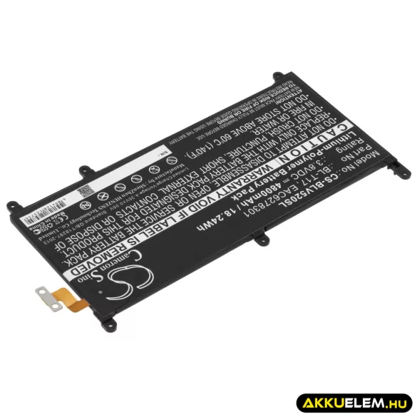 Utángyártott LG Tablet Li-Polymer akkumulátor 3.8V 4800mAh BL-T17, EAC6278301 - CameronSino