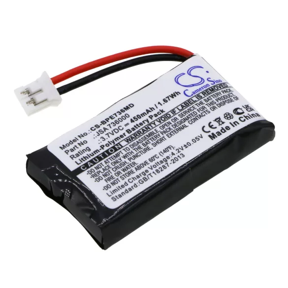 Utángyártott Biohit Orvosi Li-Polymer akkumulátor 3.7V 450mAh SA 736000 - CameronSino