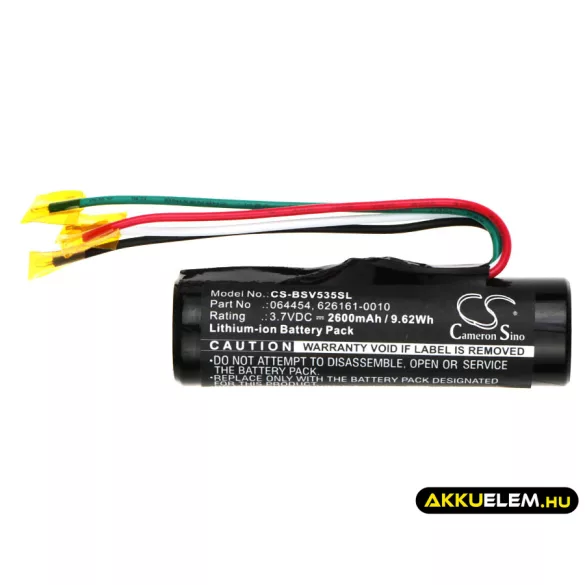 Utángyártott Bose hangszóró Li-ion akkumulátor 3.7V 2600mAh 64454, 626161-0010 - CameronSino