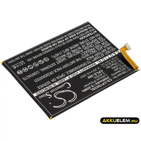 Utángyártott Coolpad mobil Li-Polymer akkumulátor 3.8V 2500mAh CPLD-380 - CameronSino