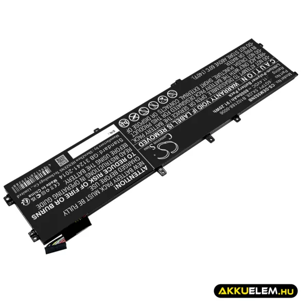 Utángyártott Dell laptop Li-Polymer akkumulátor 11.4V 8000mAh 6GTPY, 5XJ28 - CameronSino