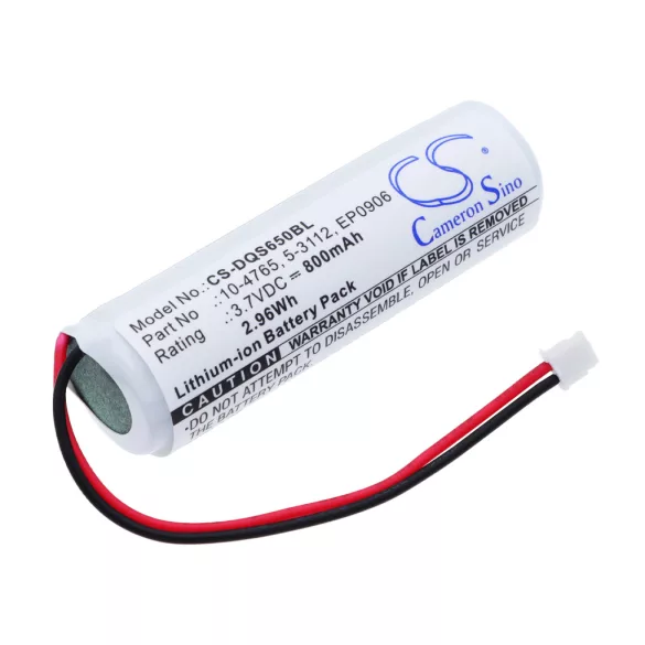 Utángyártott Datalogic Vonalkód szkenner Li-ion akkumulátor 3.7V 800mAh 10-4765, 5-3112 - CameronSino