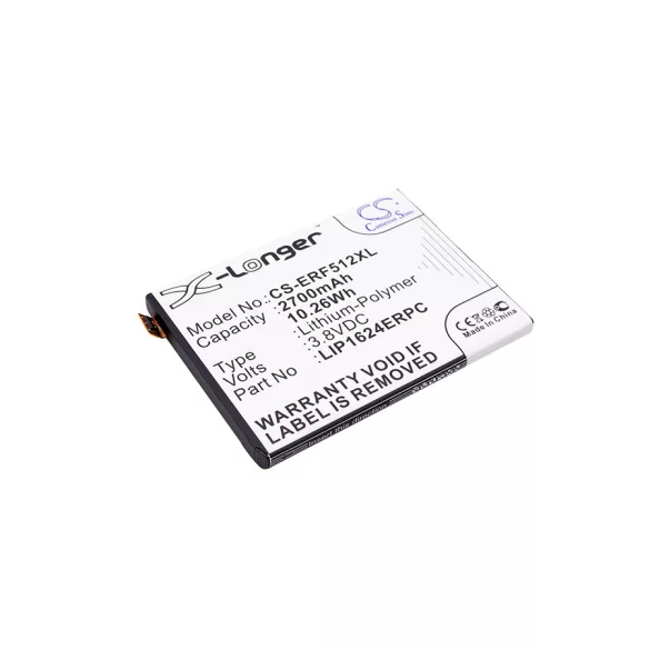 Utángyártott Sony Ericsson mobil Li-Polymer akkumulátor 3.8V 2700mAh 1300-3513, LIS1624ERPC - CameronSino