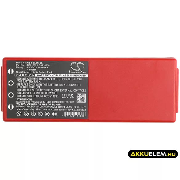 Utángyártott Liebherr Daru távirányító Ni-MH akkumulátor 6V 2000mAh PIROS - CameronSino