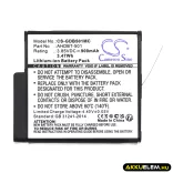 Utángyártott GoPro Kamera Li-ion akkumulátor 3.85V 900mAh AHDBT-501, AABAT-001 - CameronSino