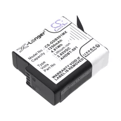   Utángyártott GoPro Kamera Li-ion akkumulátor 3.85V 1250mAh AHDBT-501, AABAT-001 - CameronSino