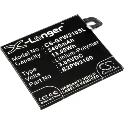   Utángyártott Google mobil Li-Polymer akkumulátor 3.85V 3400mAh B2PW2100, 35H00263-00M - CameronSino