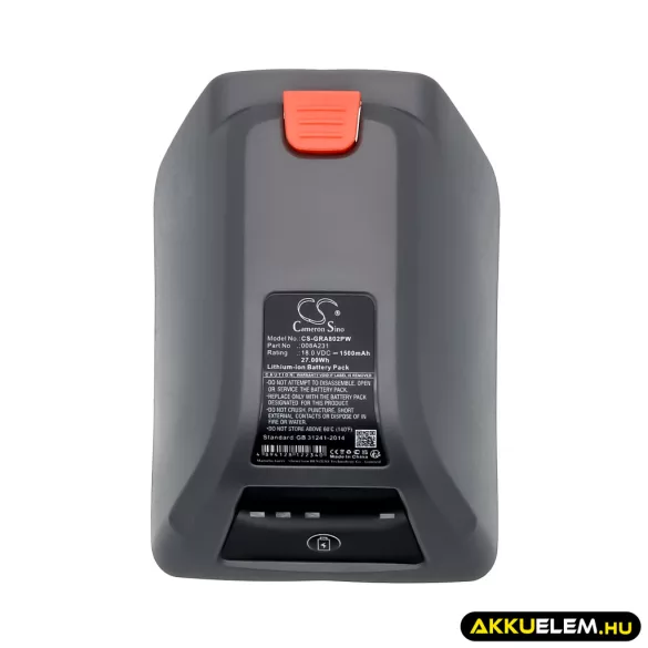 Utángyártott Gardena Kertészeti eszköz Li-ion akkumulátor 18V 1500mAh 008A231 - CameronSino