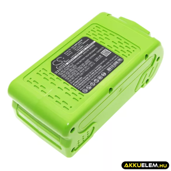 Utángyártott GreenWorks szerszámgép Li-ion akkumulátor 40V 3000mAh 20202, 22262 - CameronSino