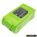 Utángyártott GreenWorks szerszámgép Li-ion akkumulátor 40V 3000mAh 20202, 22262 - CameronSino
