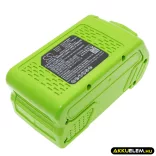 Utángyártott GreenWorks szerszámgép Li-ion akkumulátor 40V 5000mAh 24252, 29302 - CameronSino