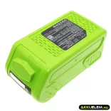 Utángyártott GreenWorks szerszámgép Li-ion akkumulátor 40V 5000mAh 24252, 29302 - CameronSino