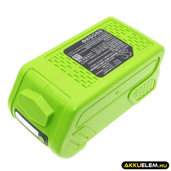 Utángyártott GreenWorks szerszámgép Li-ion akkumulátor 40V 5000mAh 24252, 29302 - CameronSino