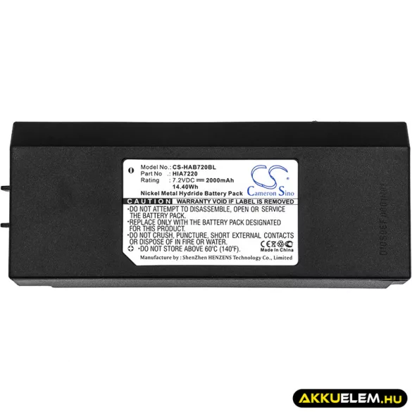 Utángyártott Hiab Daru távirányító Ni-MH akkumulátor 7.2V 2000mAh 378-6692, HIA7220 - CameronSino