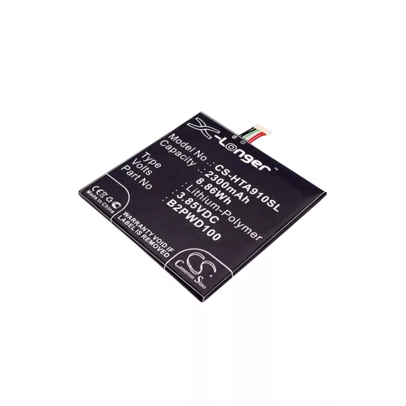 Utángyártott HTC mobil Li-Polymer akkumulátor 3.85V 2300mAh B2PWD100, 35H00259-00M - CameronSino