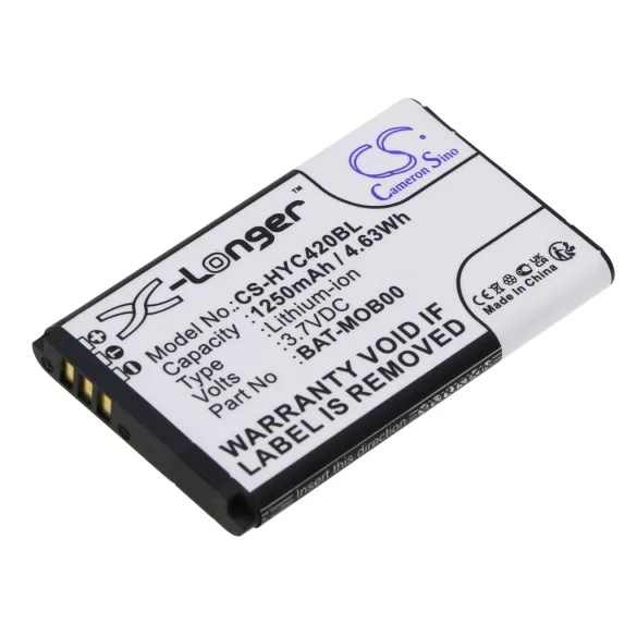 Utángyártott Honeywell Vonalkód szkenner Li-ion akkumulátor 3.7V 1250mAh BAT-MOB00, PS1615000794 - CameronSino
