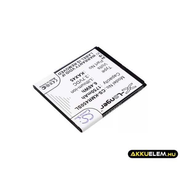 Utángyártott KAZAM mobil Li-ion akkumulátor 3.7V 1750mAh KAX45, KAX45-XJFA007879 - CameronSino