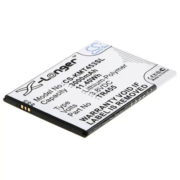 Utángyártott KAZAM mobil Li-Polymer akkumulátor 3.8V 3000mAh TR455, TR455-VKVCD0004151 - CameronSino