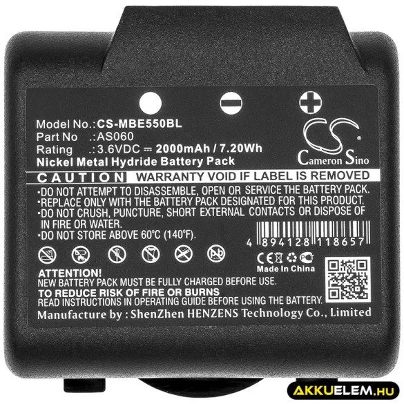 Utángyártott IMET Daru távirányító Ni-MH akkumulátor 3.6V 2000mAh 101015, AS060 - CameronSino