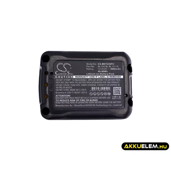 Utángyártott Makita szerszámgép Li-ion akkumulátor 12V 5000mAh BL1041B, BL1021B - CameronSino