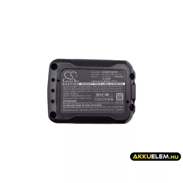 Utángyártott Makita szerszámgép Li-ion akkumulátor 12V 1500mAh BL1041B, BL1021B - CameronSino