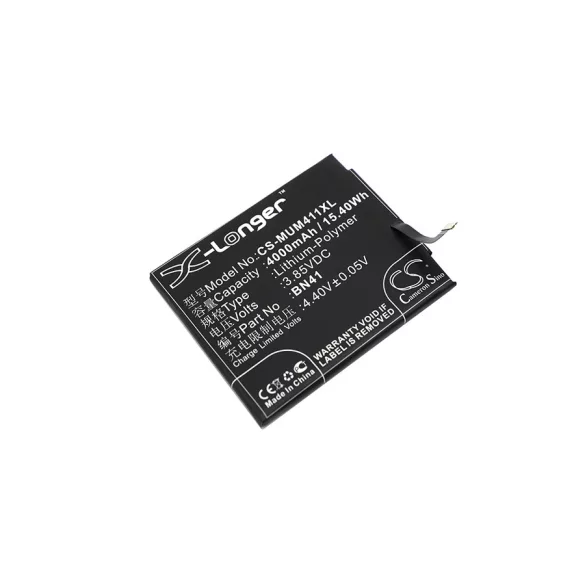 Utángyártott Xiaomi mobil Li-Polymer akkumulátor 3.85V 4000mAh BN41, BN41L - CameronSino