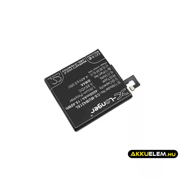 Utángyártott Xiaomi mobil Li-Polymer akkumulátor 3.85V 4000mAh BM4A - CameronSino